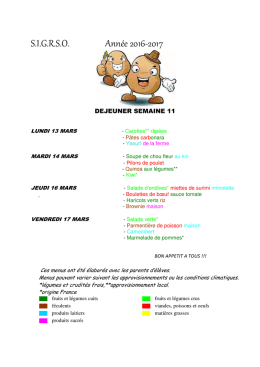 Menu semaine 11 - Mairie Amaye-sur-orne