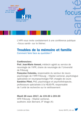Troubles de la mémoire et famille