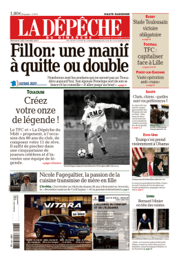 Cr&eacute;ez votreonze del&eacute;gende! - La D&eacute;p&ecirc;che du Midi en PDF