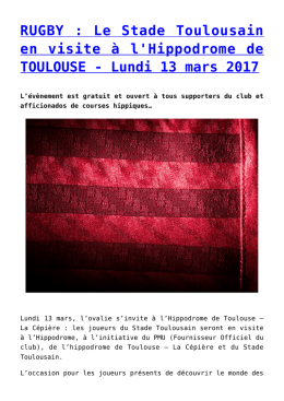 Lundi 13 mars 2017