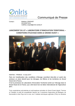 Communiqué de Presse