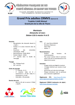 Grand Prix adultes CRMVS (&eacute;preuve 6)