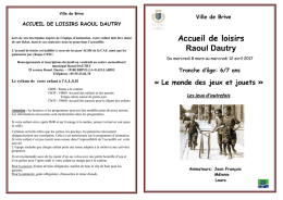 Activitées du mercredi pour les enfants de 6-7 ans