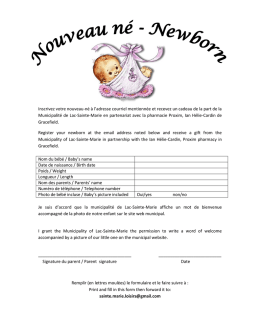 Tous les détails - Municipalité de Lac-Sainte