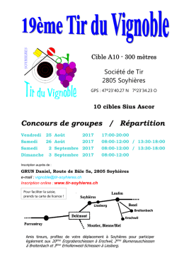 Plan de Tir - Société de Tir Soyhières