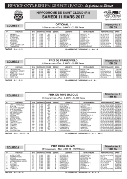 ECD R1 du samedi 11 Mars 2017