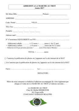 t&eacute;l&eacute;charger le bulletin d`adh&eacute;sion