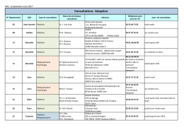 Consultations Adoption