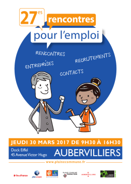 pour l`emploi - Ville de la Courneuve