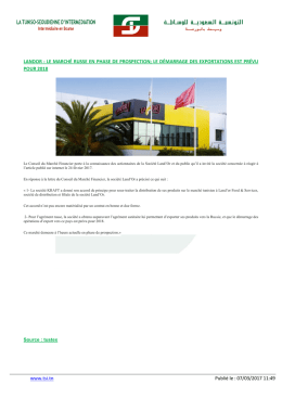 www.tsi.tn Publi&eacute; le : 07/03/2017 11:49 LANDOR : LE MARCH&Eacute;