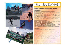 Mathieu DAVIAS - Entente Sportive Renault