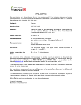 Travaux de voirie sur les rues Sauriol, Mongeau