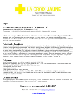 afficher les d&eacute;tails de l`offre - Ordre des travailleurs sociaux