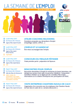 Semaine de l`emploi édition 2017