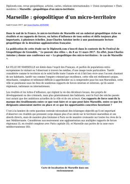 Marseille : g&eacute;opolitique d`un micro-territoire