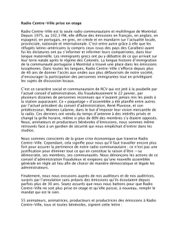 une nouvelle lettre ouverte