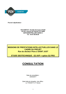 R&egrave;glement - FDI Habitat