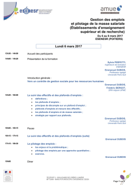 Pilotage de la masse salariale