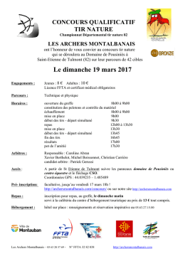 mandat - Les Archers Montalbanais