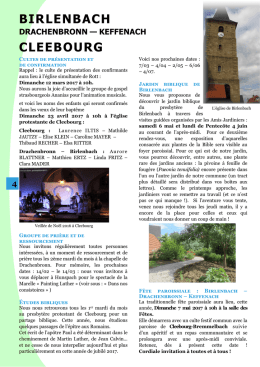 pages 4 &agrave; 19 - Paroisse protestante de Wissembourg