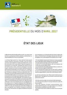 l`état des lieux - Grandes enquêtes LPO Grandes enquêtes LPO
