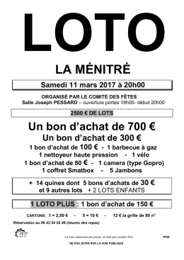 la ménitré - Loto