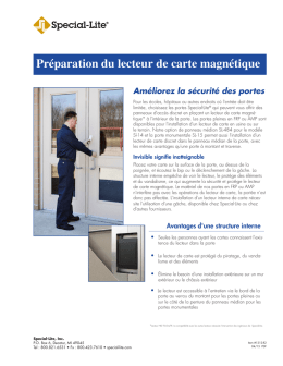 Pr&eacute;paration du lecteur de carte magn&eacute;tique - Special-Lite