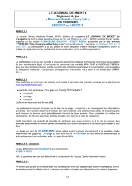 r&egrave;glement du jeu-concours - Comment Gagner sur le net