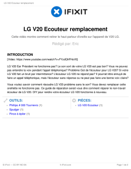 LG V20 Ecouteur remplacement