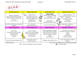 Menus scolaires - ville de DAMMARIE LES LYS