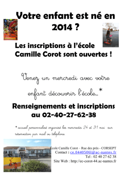 Votre enfant est n&eacute; en 2014 ?
