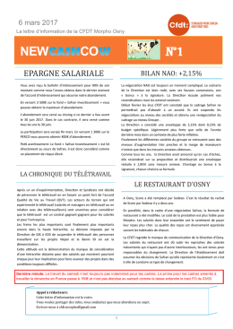 NEW CO N&deg;1 - CFDT Morpho