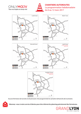 Chantiers autoroutes