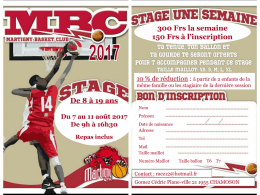 Camp de Basket MBC