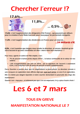 Chercher l`erreur