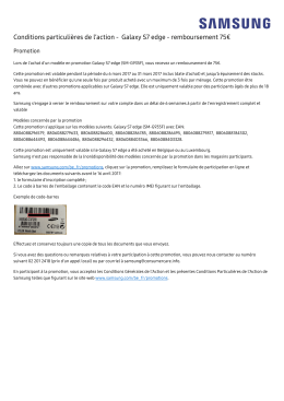 Galaxy S7 edge - remboursement 75