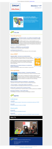 iDéchets n° 177 À la une Agenda Web TV
