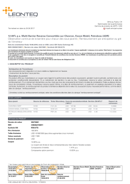 12.00% pa Multi Barrier Reverse Convertible sur Chevron