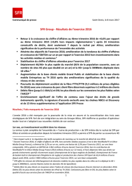 Communiqu&eacute; de presse