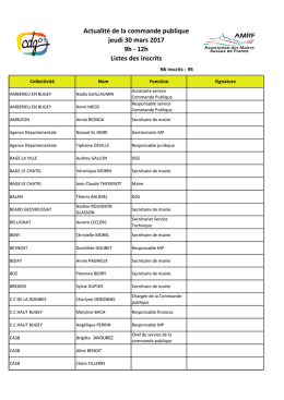 consulter la liste des inscrits