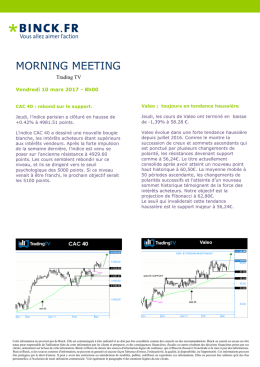 MORNING MEETING