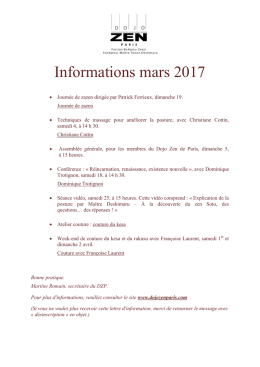 Informations mars 2017