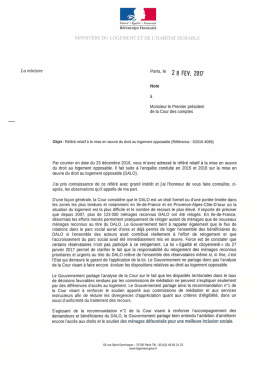 R&eacute;f&eacute;r&eacute; sur la mise en &oelig;uvre du droit au logement