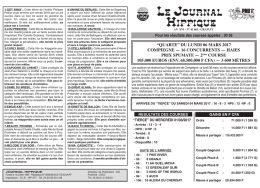 pmu du lundi 06 mars 2017