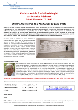 bulletin - Fondation Maeght