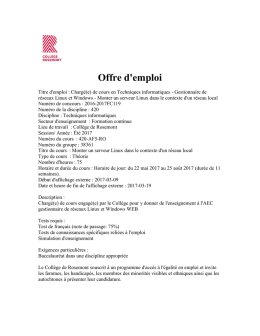 Offre d`emploi - AMEQ en ligne