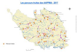 Carte des lâchers de truite 2017