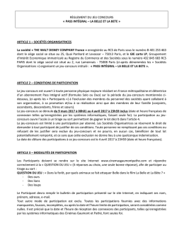 consulter le r&egrave;glement complet du jeu.