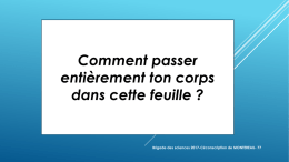 Pr&eacute;sentation PowerPoint