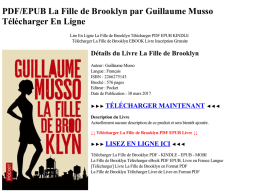 PDF/EPUB La Fille de Brooklyn Télécharger